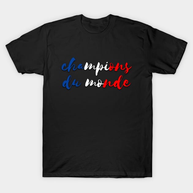 Champions du monde France World Cup T-Shirt by LemonBox